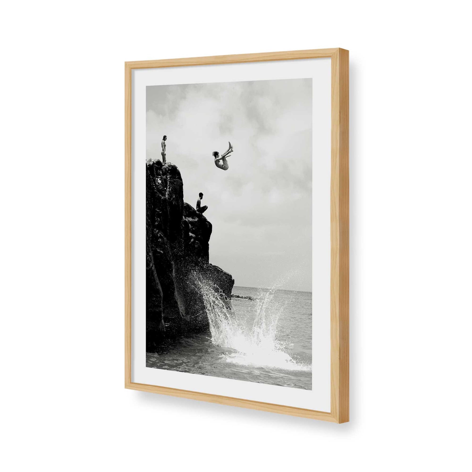 [Color:American Maple], Picture of art in a American Maple frame of the corner
