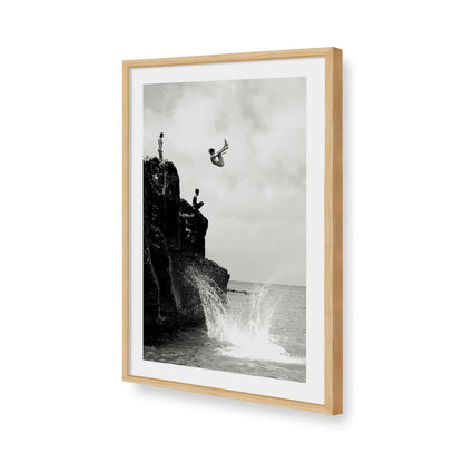 [Color:American Maple], Picture of art in a American Maple frame of the corner