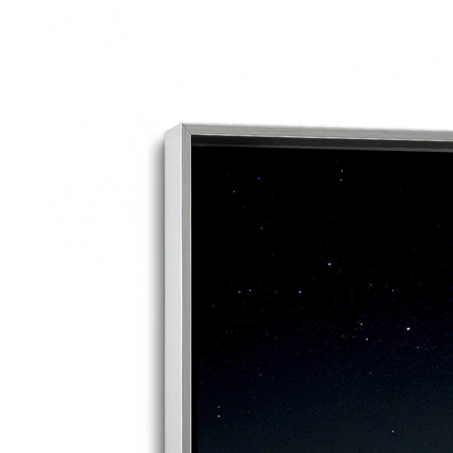[Color:Polished Chrome], Picture of art in a Polished Chrome frame at an angle