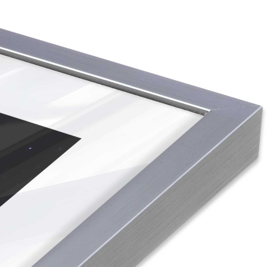 [Color:Polished Chrome], Picture of art in a Polished Chrome frame at an angle