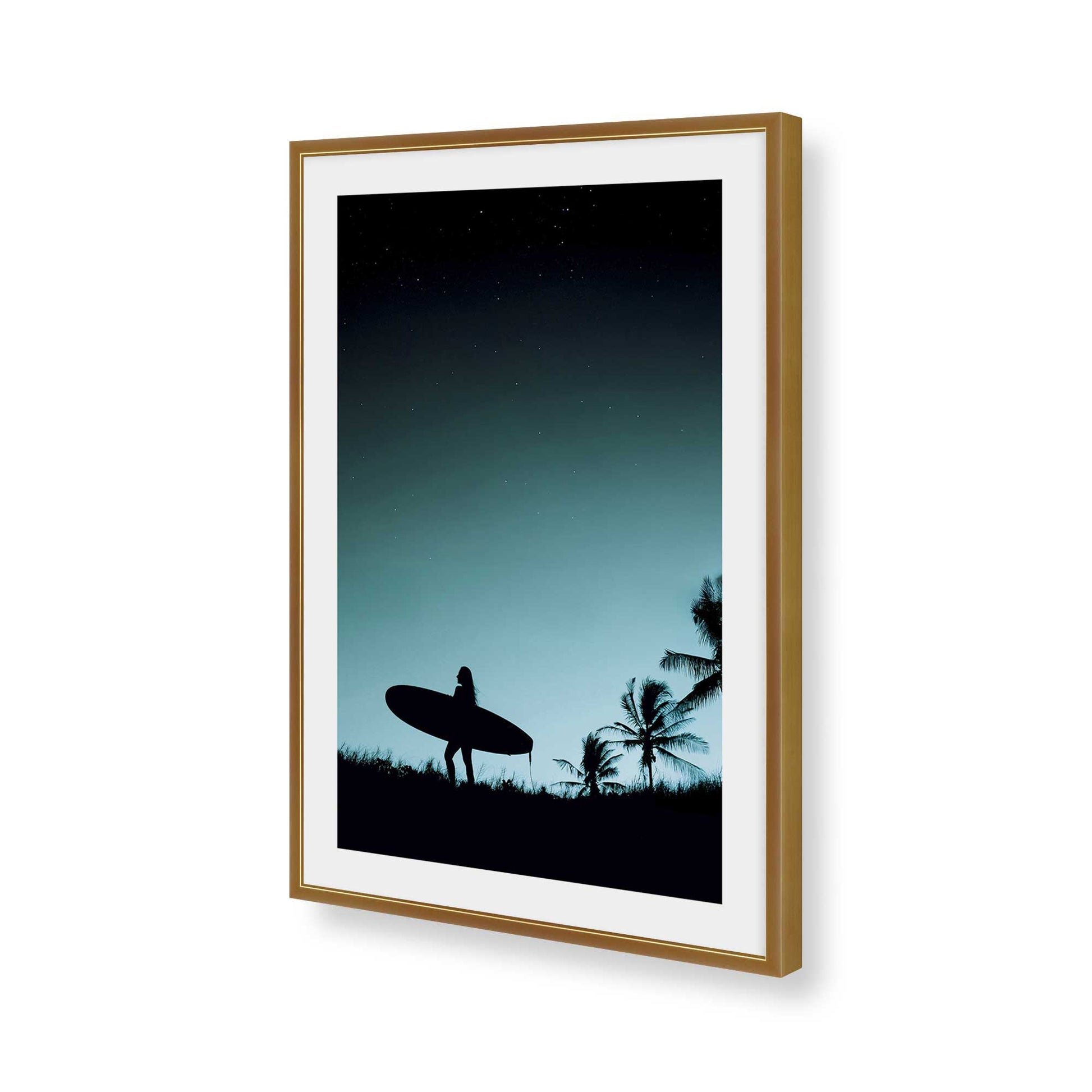[Color:Polished Gold], Picture of art in a Polished Gold frame of the corner