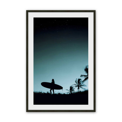 [Color:Satin Black], Picture of art in a Satin Black frame