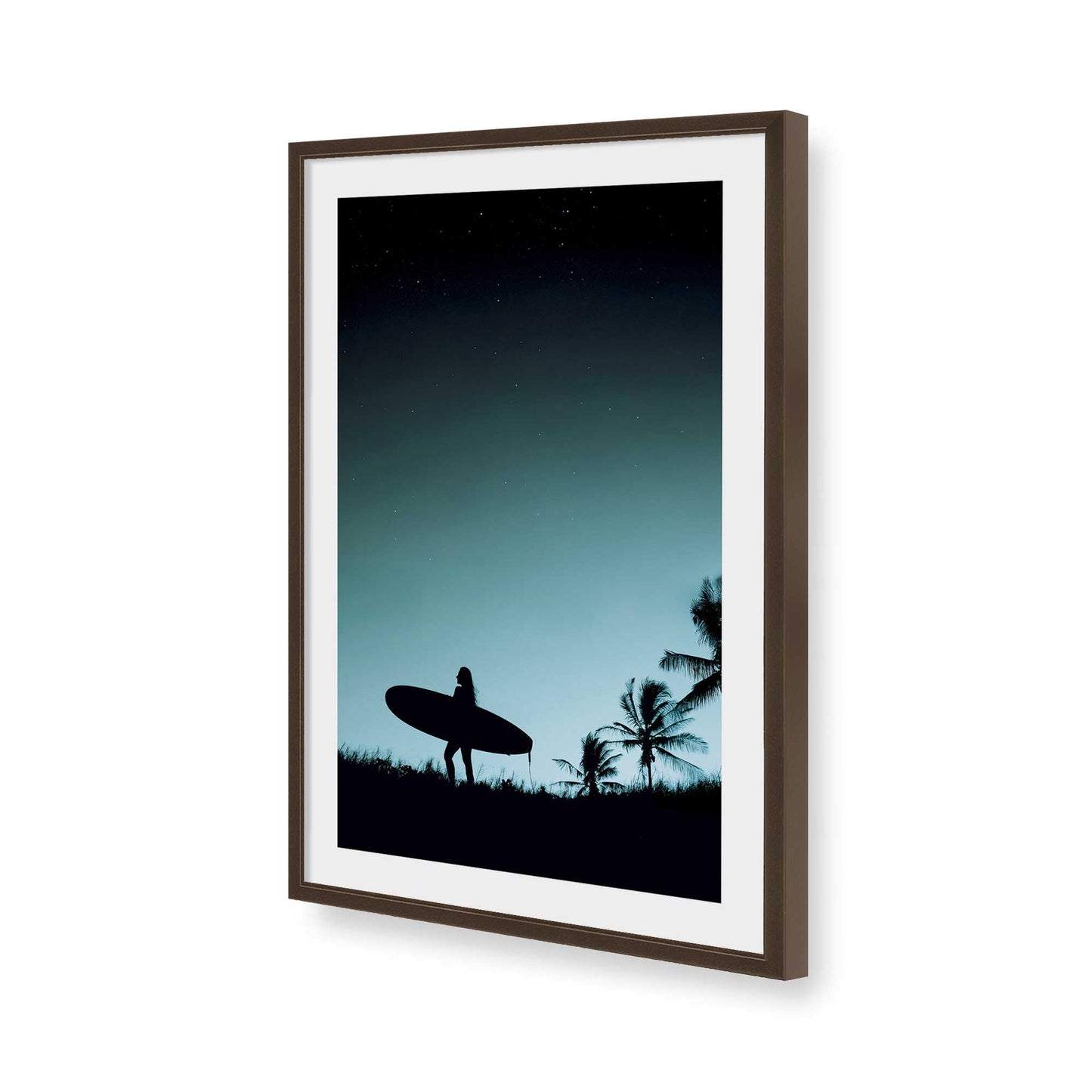 [Color:Belvinder Brown], Picture of art in a Belvinder Brown frame of the corner