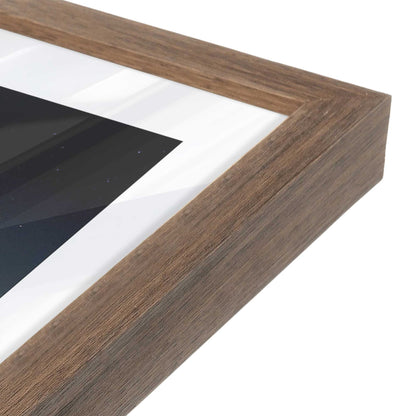 [Color:Walnut], Picture of art in a Walnut frame at an angle