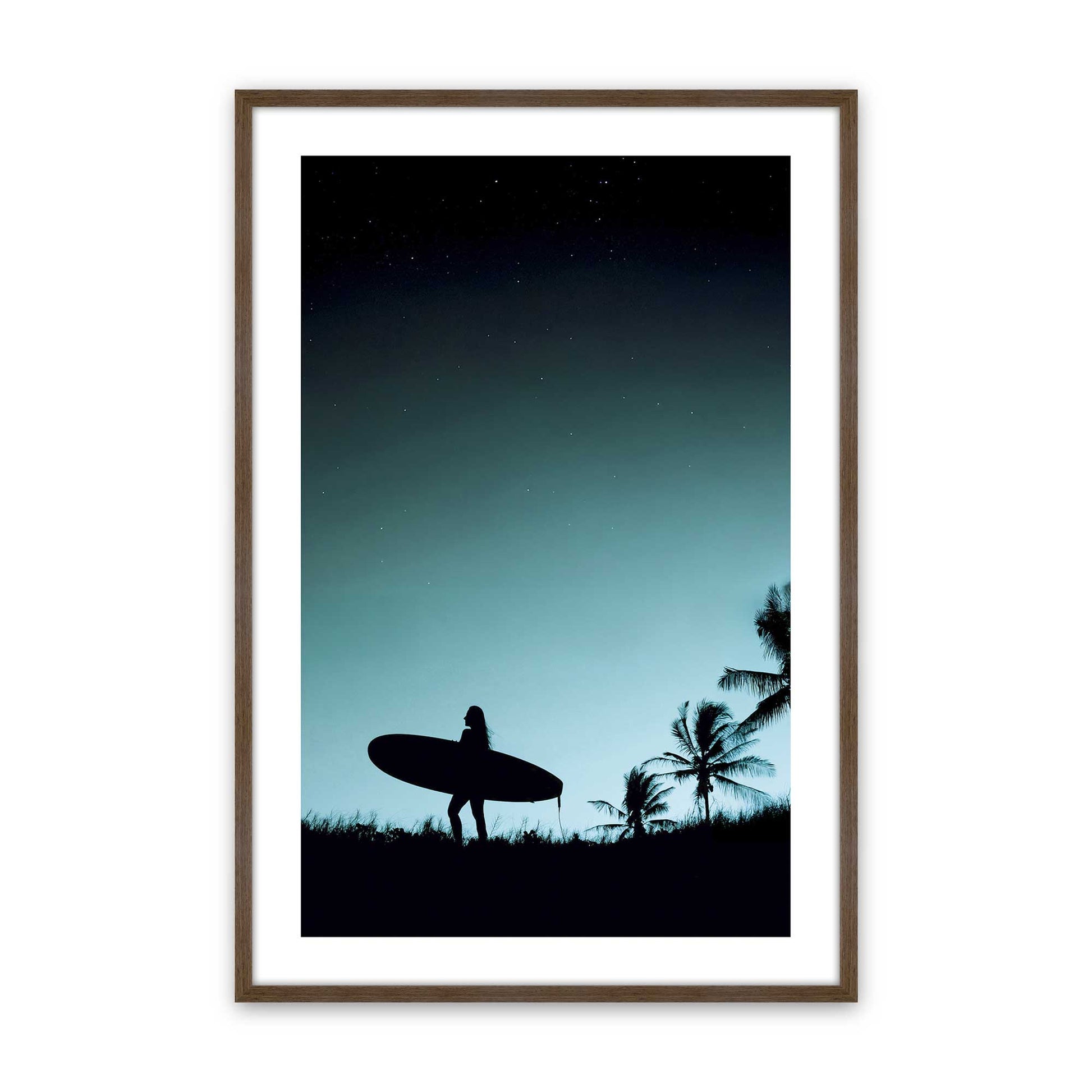 [Color:Walnut], Picture of art in a Walnut frame