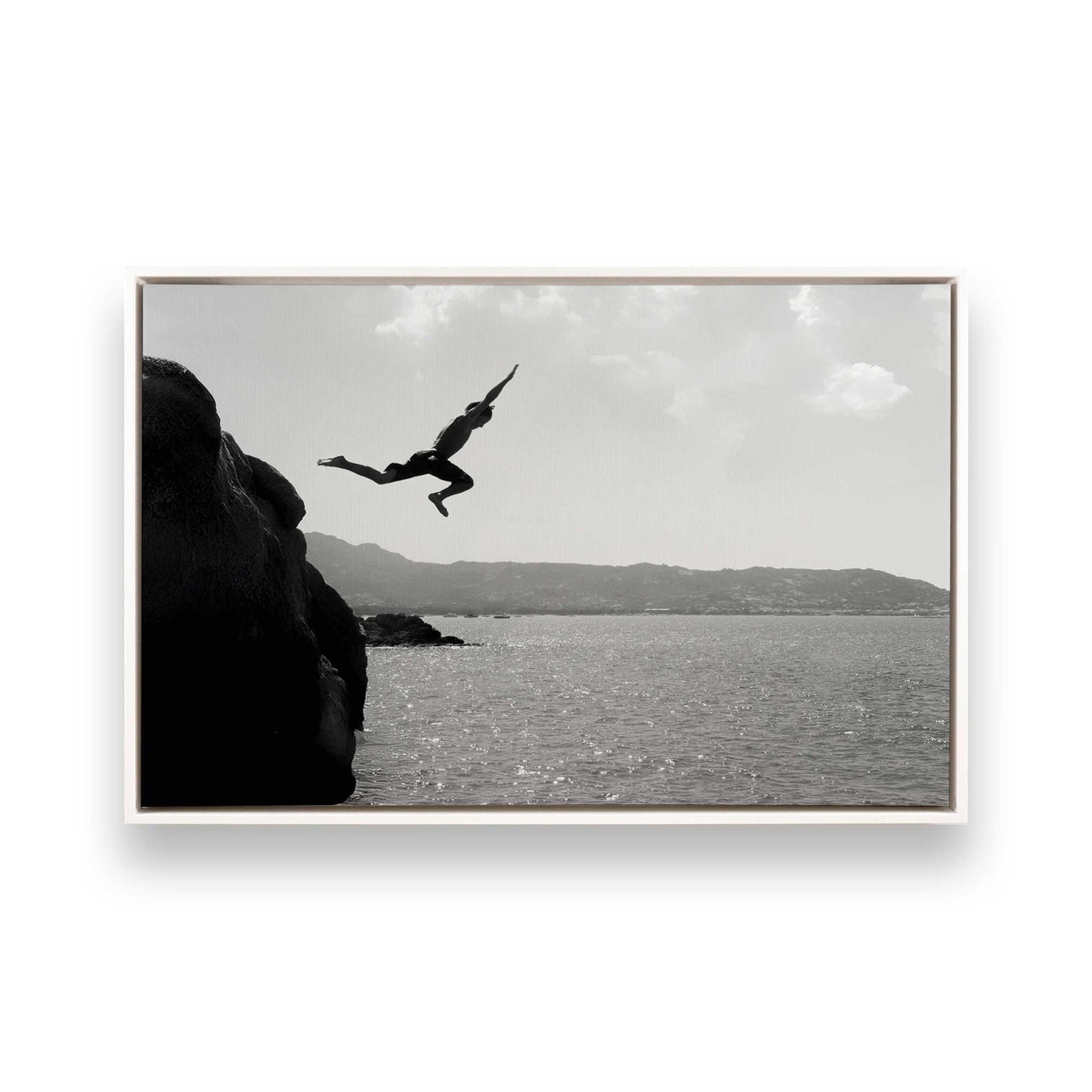 [Color:Opaque White], Picture of art in a White frame