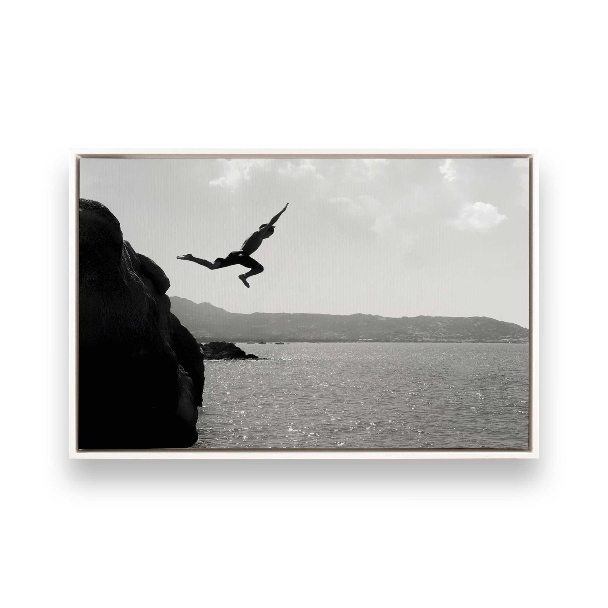 [Color:Opaque White], Picture of art in a White frame