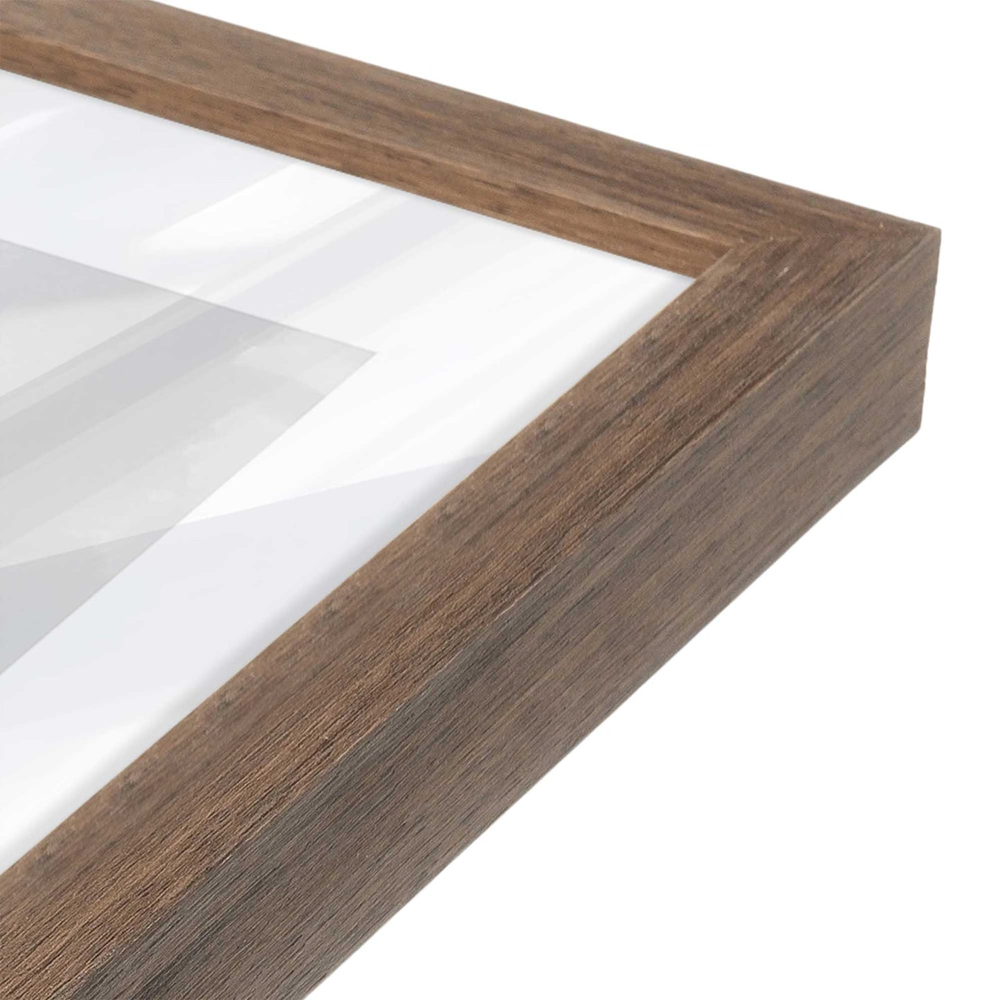 [Color:Walnut], Picture of art in a Walnut frame at an angle