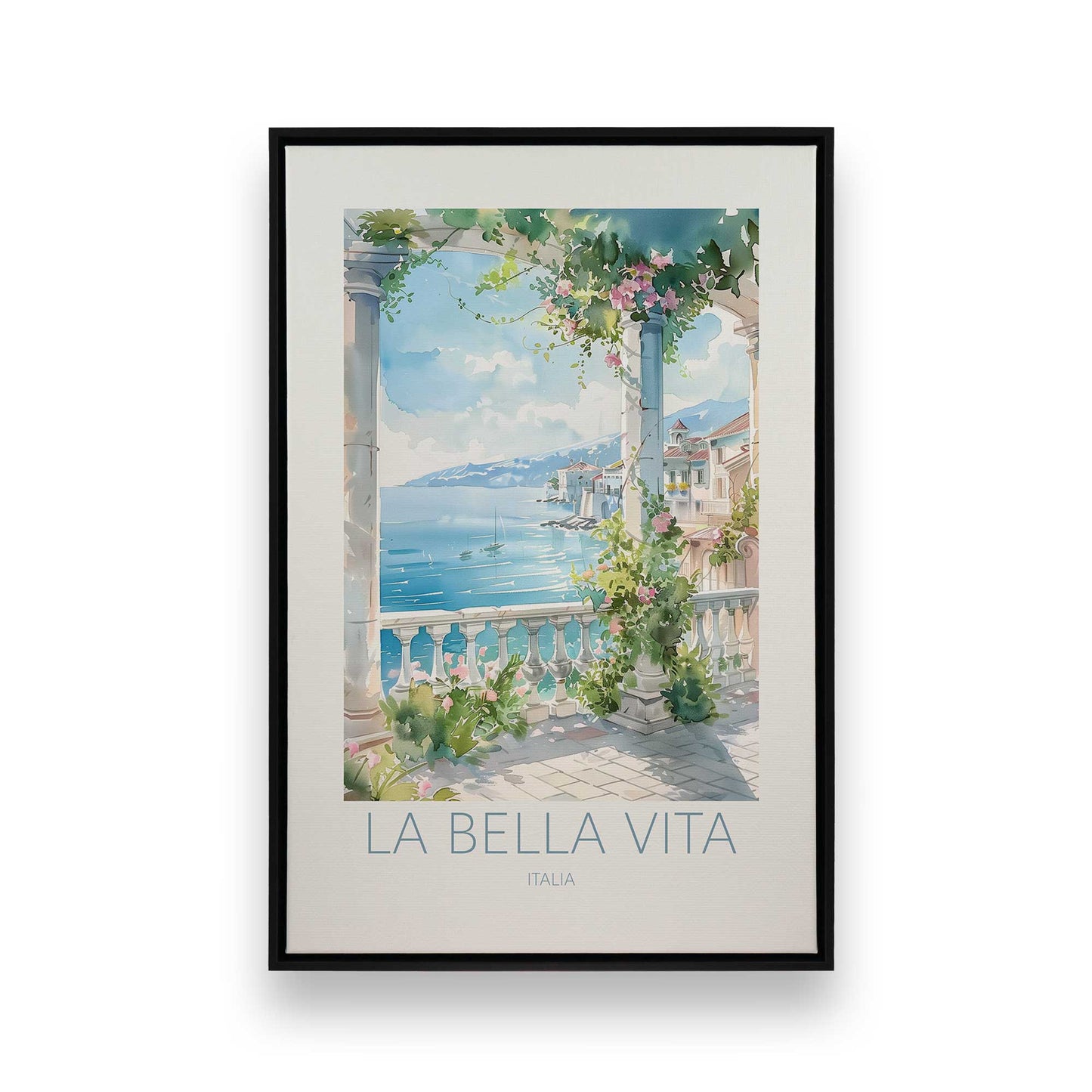 [Color:Satin Black], Picture of art in a Satin Black frame