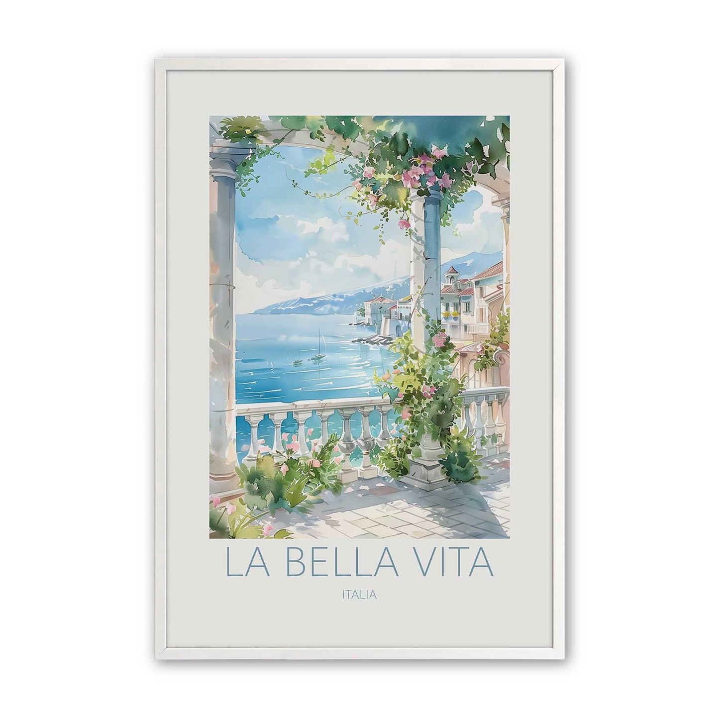 [Color:Opaque White], Picture of art in a Opaque White frame