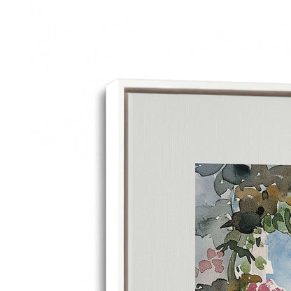 [Color:Opaque White], Picture of art in a White frame at an angle