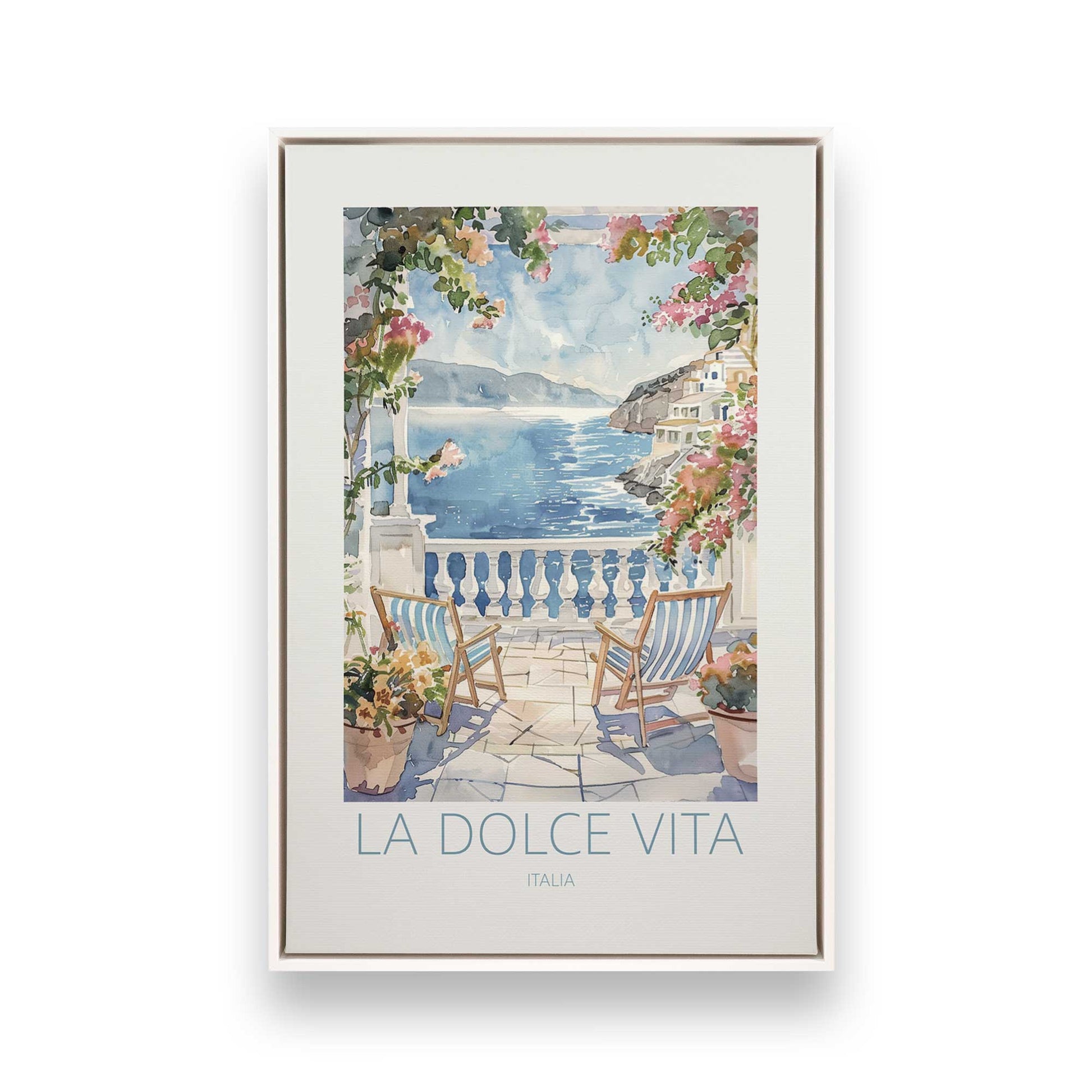 [Color:Opaque White], Picture of art in a White frame