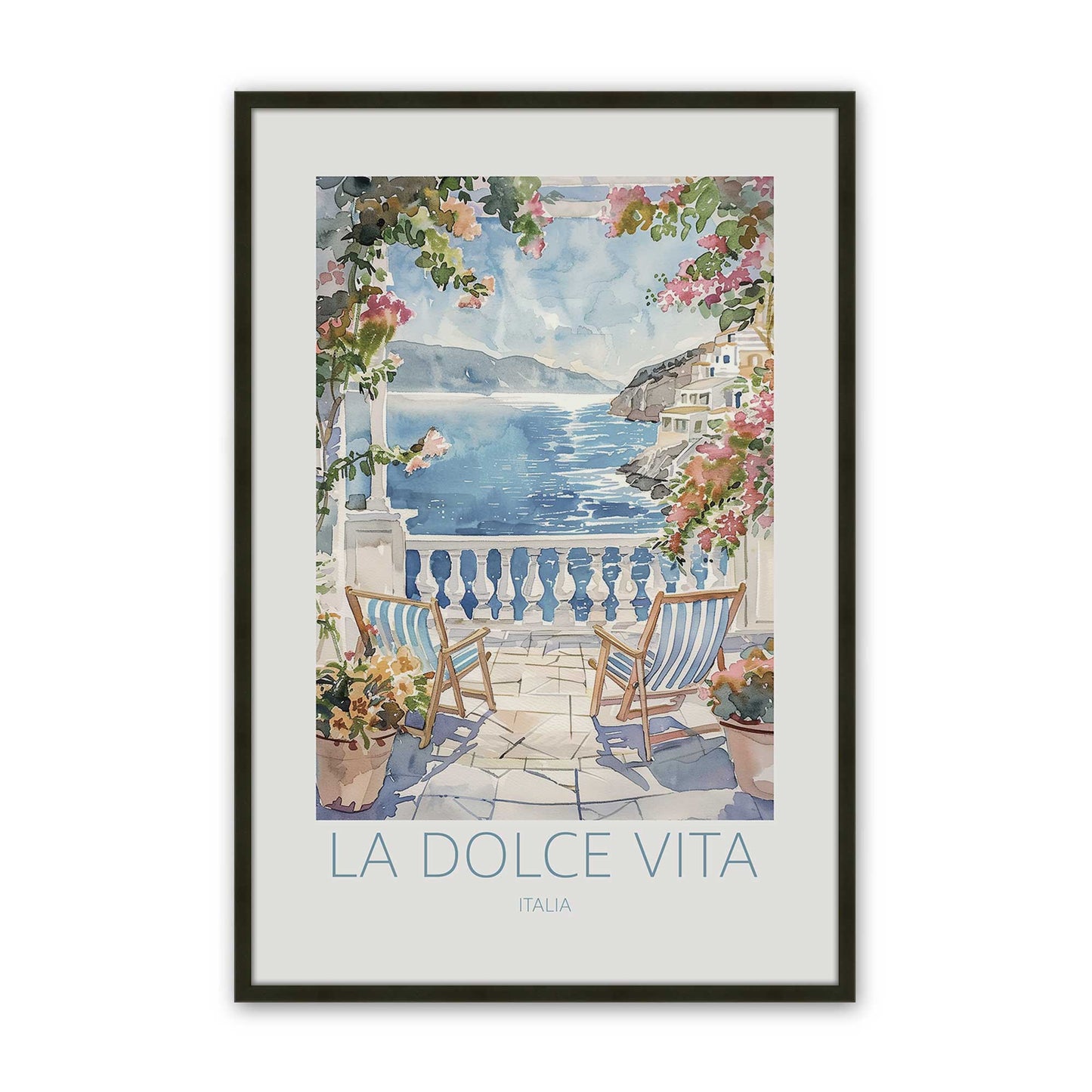 [Color:Satin Black], Picture of art in a Satin Black frame