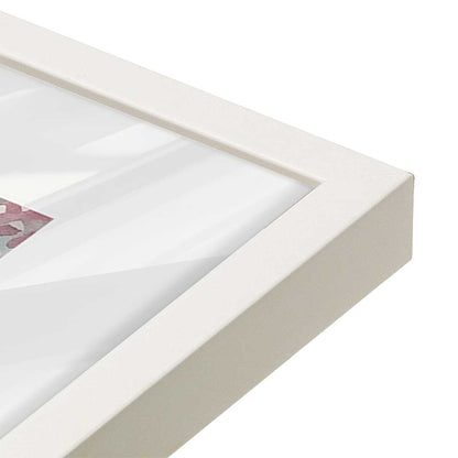 [Color:Opaque White], Picture of art in a Opaque White frame at an angle