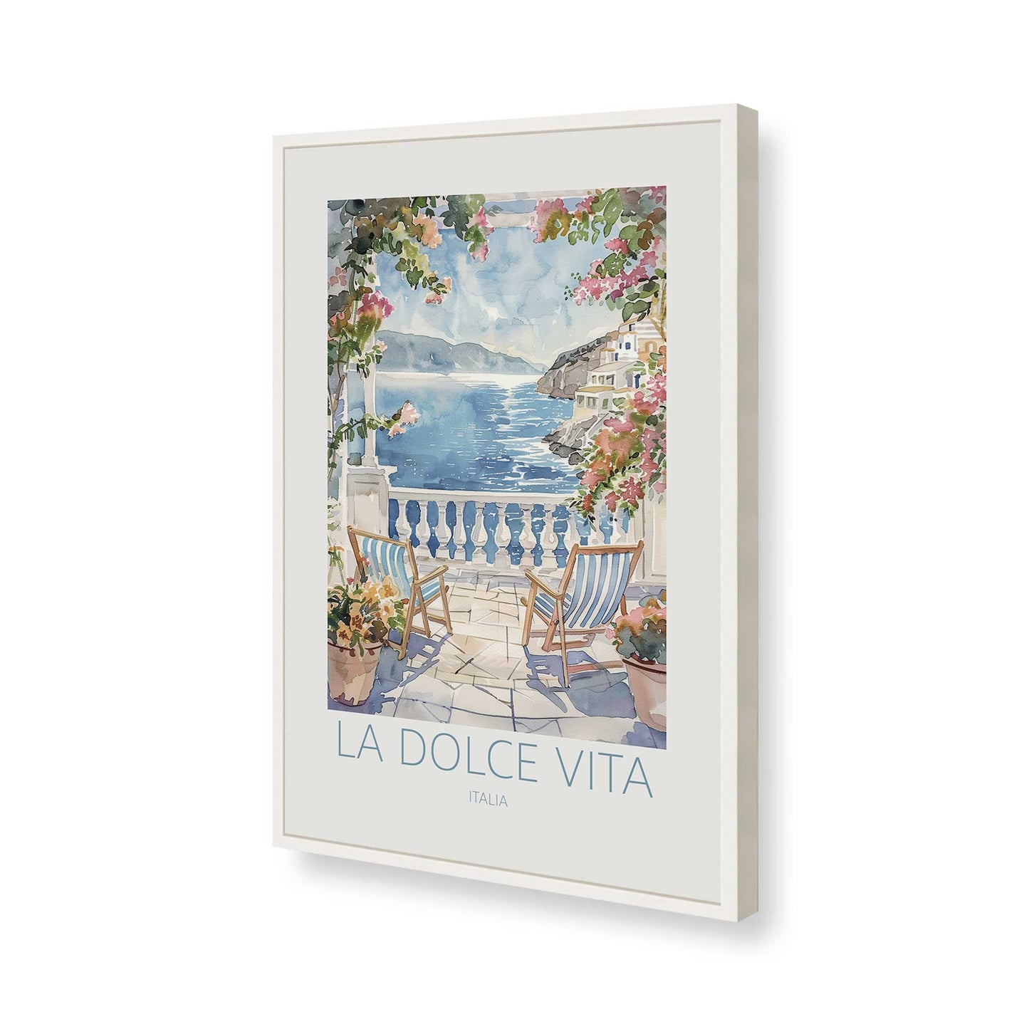 [Color:Opaque White], Picture of art in a Opaque White frame of the corner