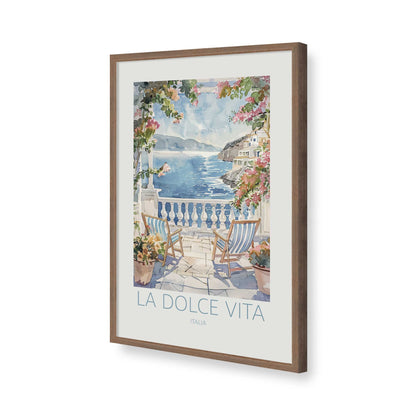 [Color:Walnut], Picture of art in a Walnut frame of the corner