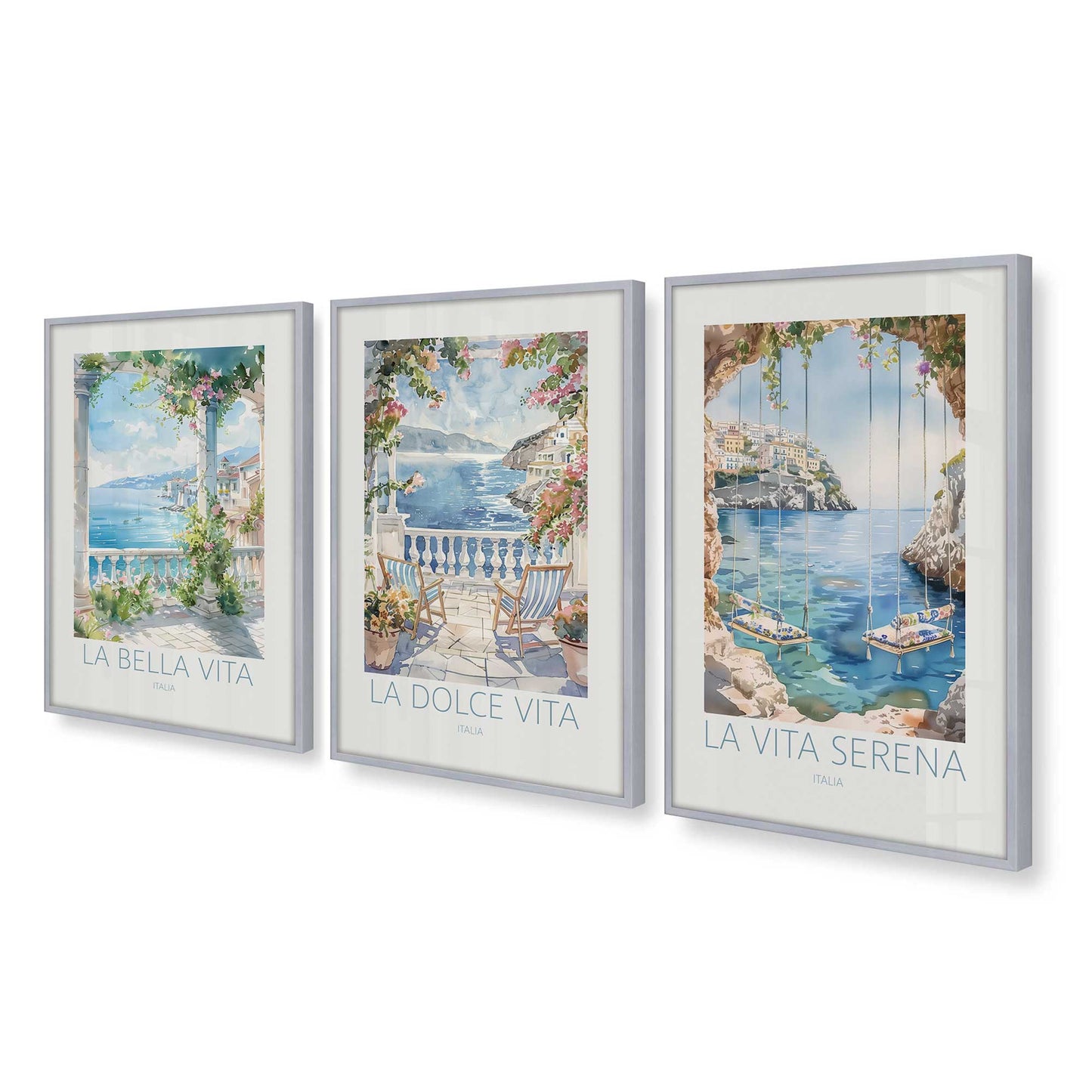 [Color:Polished Chrome], Picture of art in a Polished Chrome frame at an angle