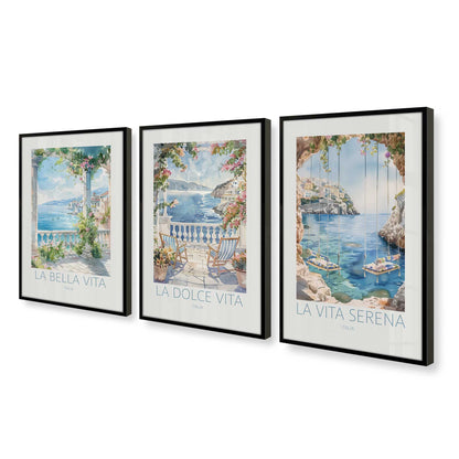 [Color:Satin Black], Picture of art in a Satin Black frame at an angle