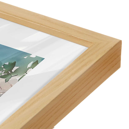 [Color:American Maple], Picture of art in an American Maple frame of the corner