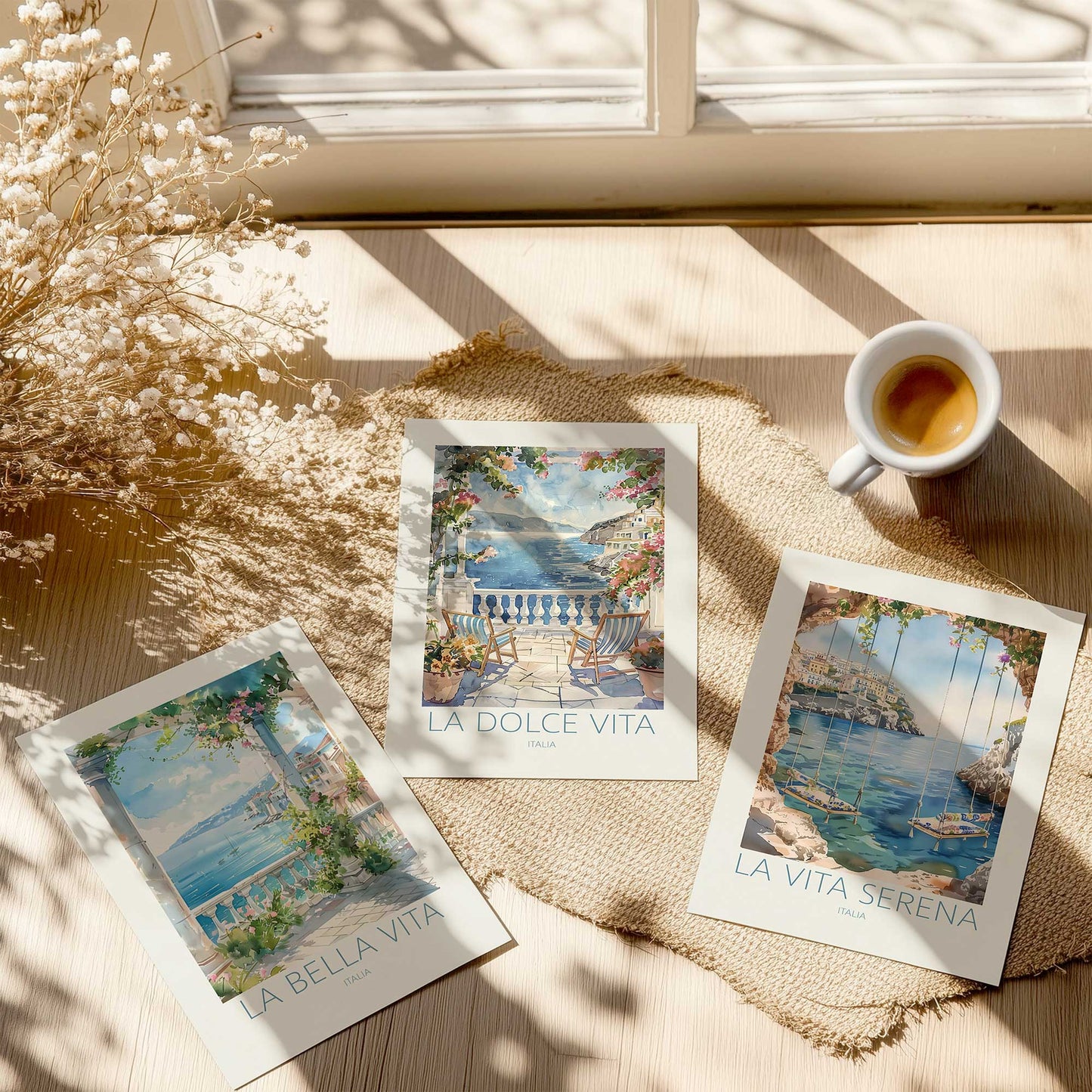 Seaside Terrace Dream Set of 3 At Prints