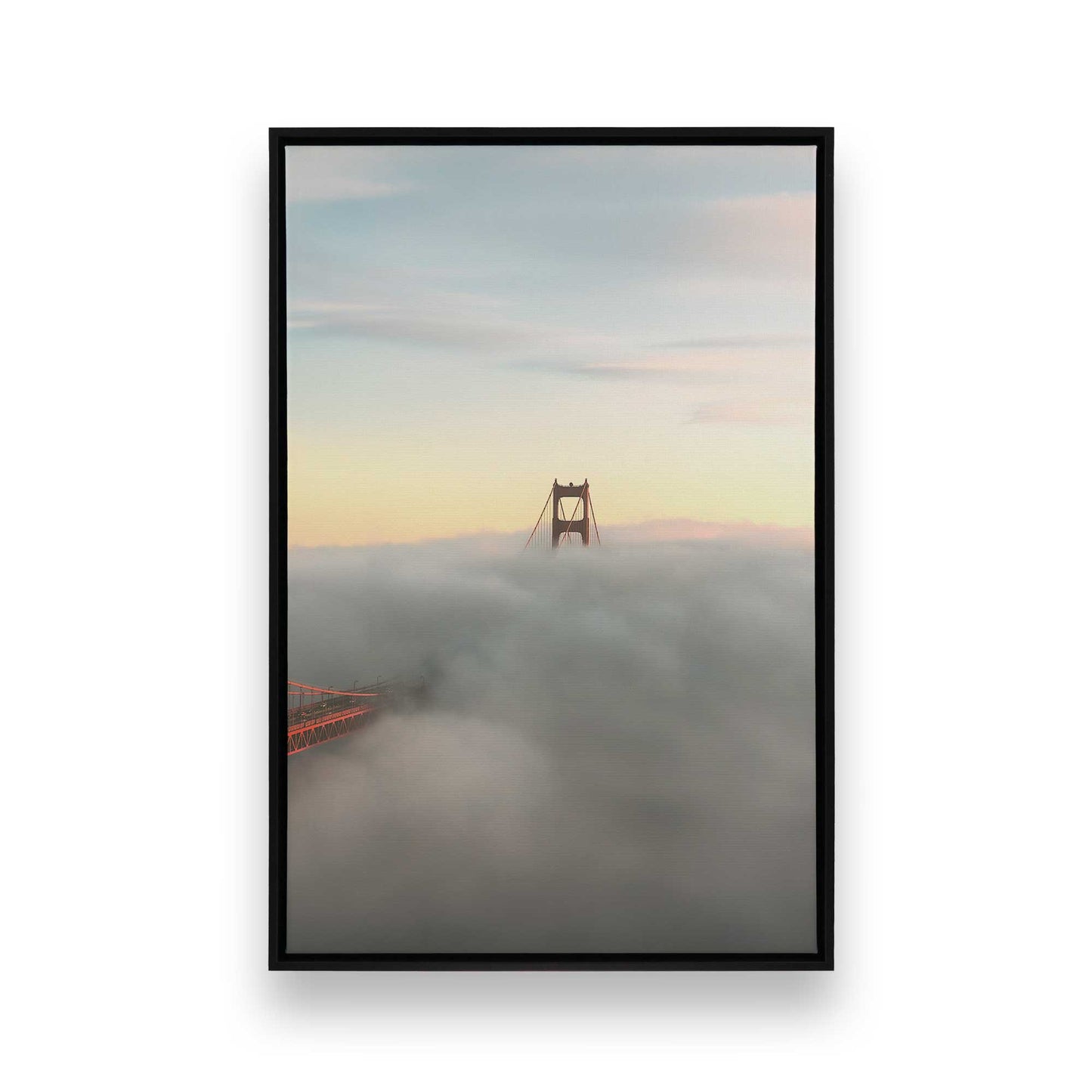 [Color:Satin Black], Picture of art in a Satin Black frame