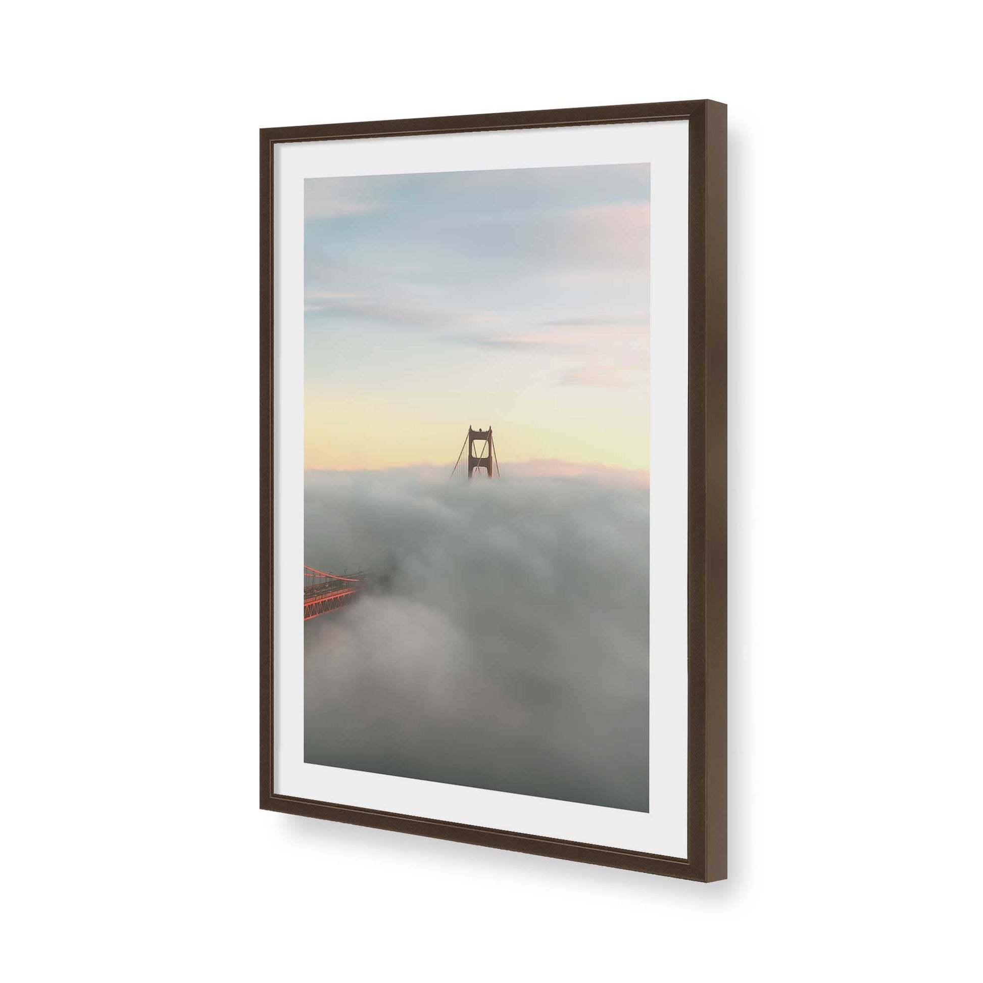 [Color:Belvinder Brown], Picture of art in a Belvinder Brown frame of the corner