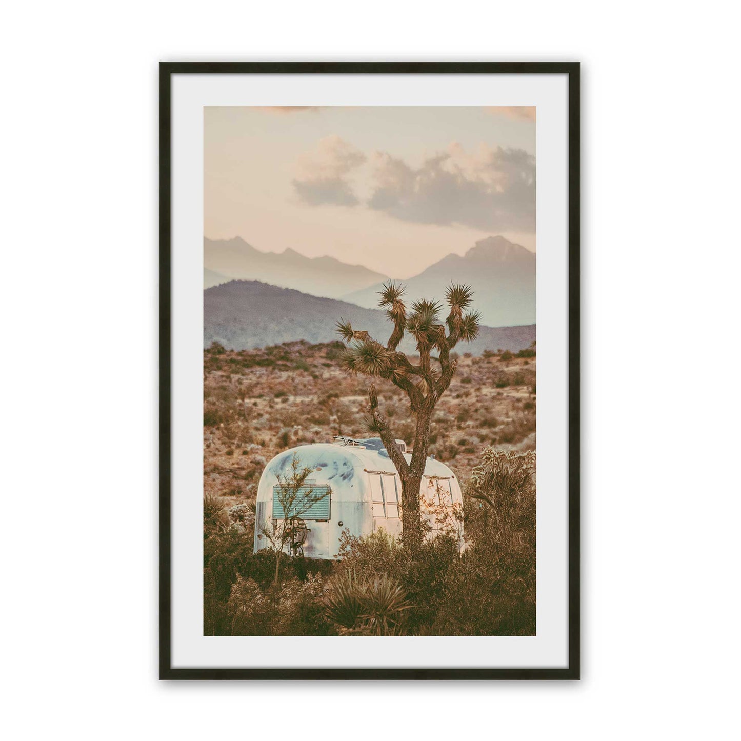 [Color:Satin Black], Picture of art in a Satin Black frame