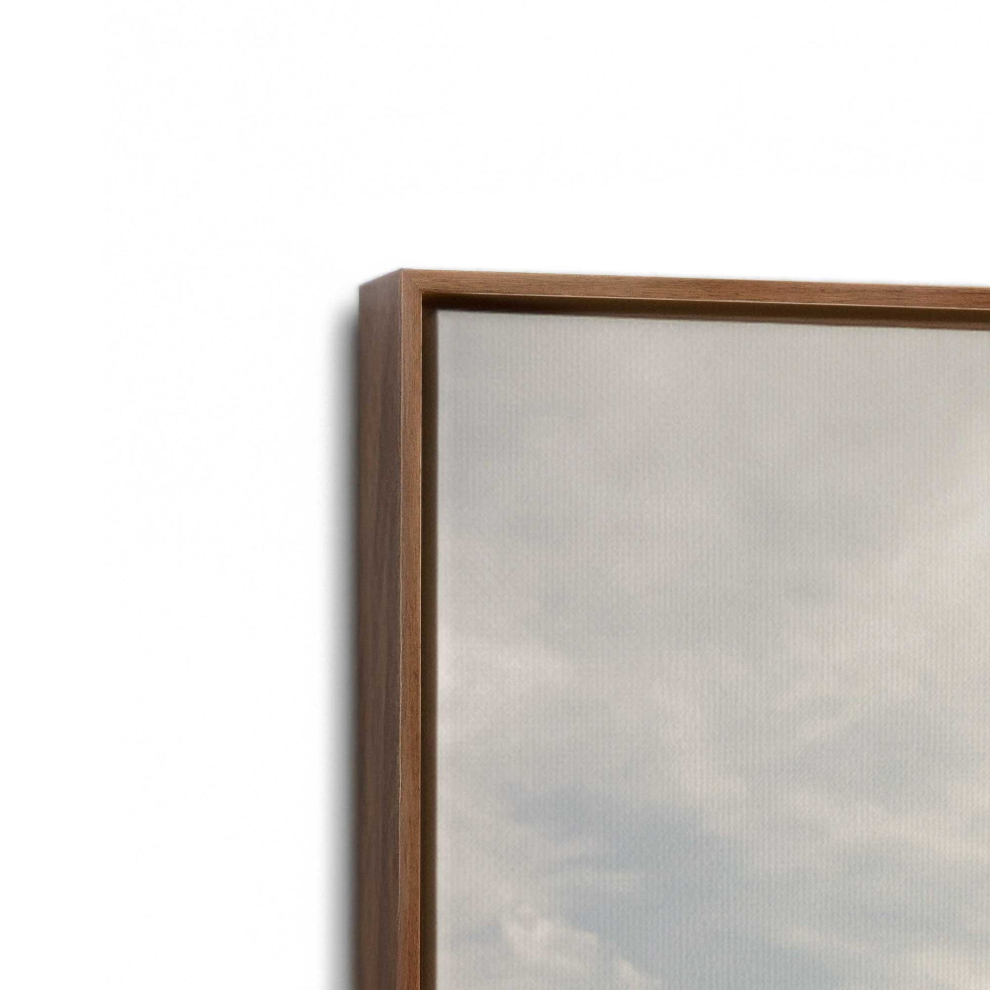 [Color:Walnut], Picture of art in a Walnut frame at an angle