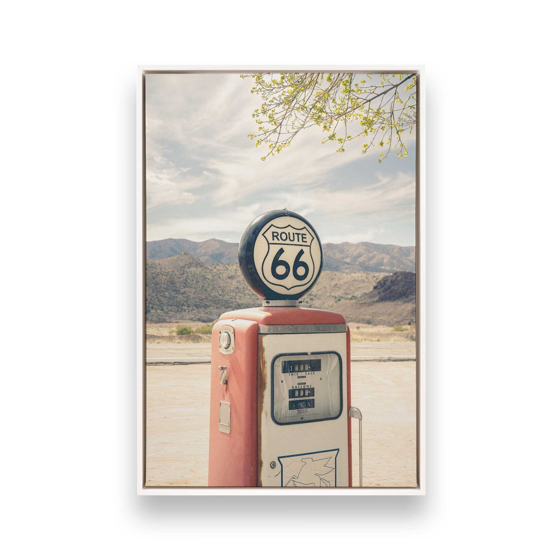 [Color:Opaque White], Picture of art in a White frame