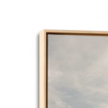 [Color:American Maple], Picture of art in a American Maple frame at an angle