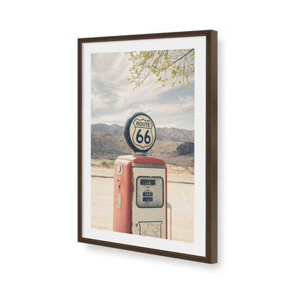 [Color:Brown], Picture of art in a Brown frame of the corner