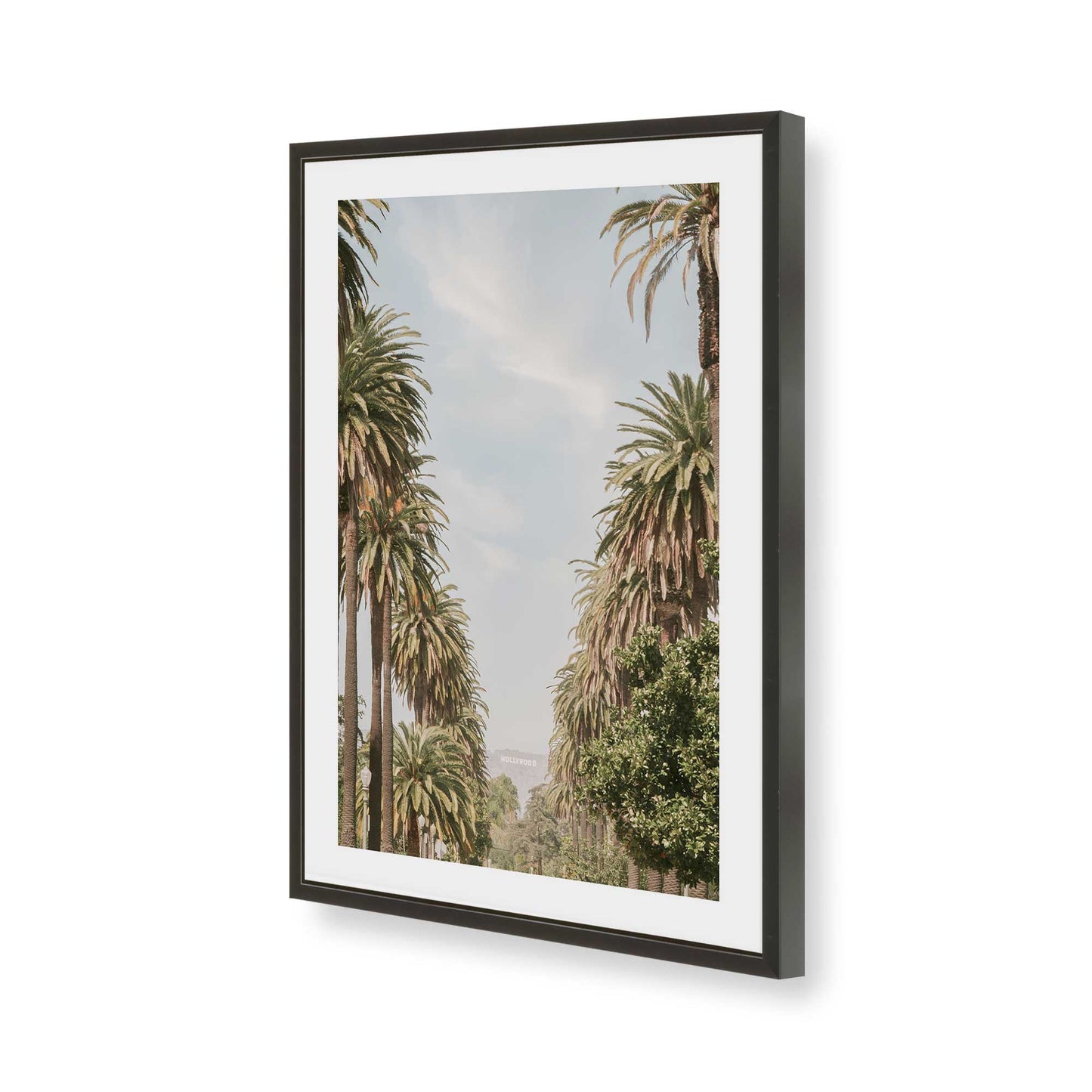 [Color:Satin Black], Picture of art in a Satin Black frame of the corner