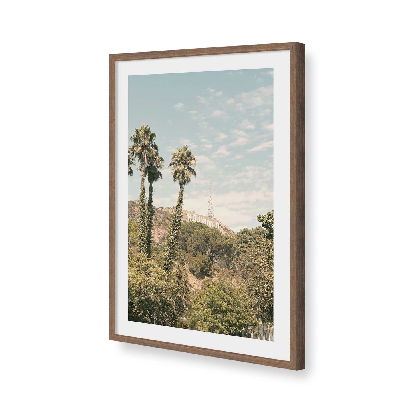 [Color:Walnut], Picture of art in a Walnut frame of the corner