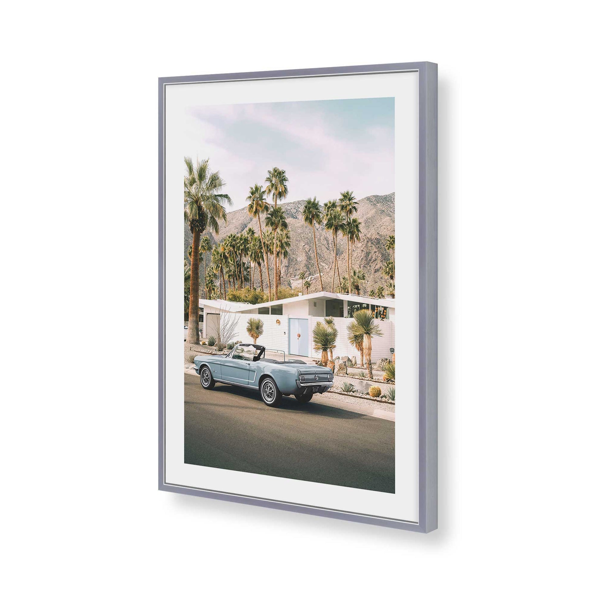 [Color:Polished Chrome], Picture of art in a Polished Chrome frame of the corner