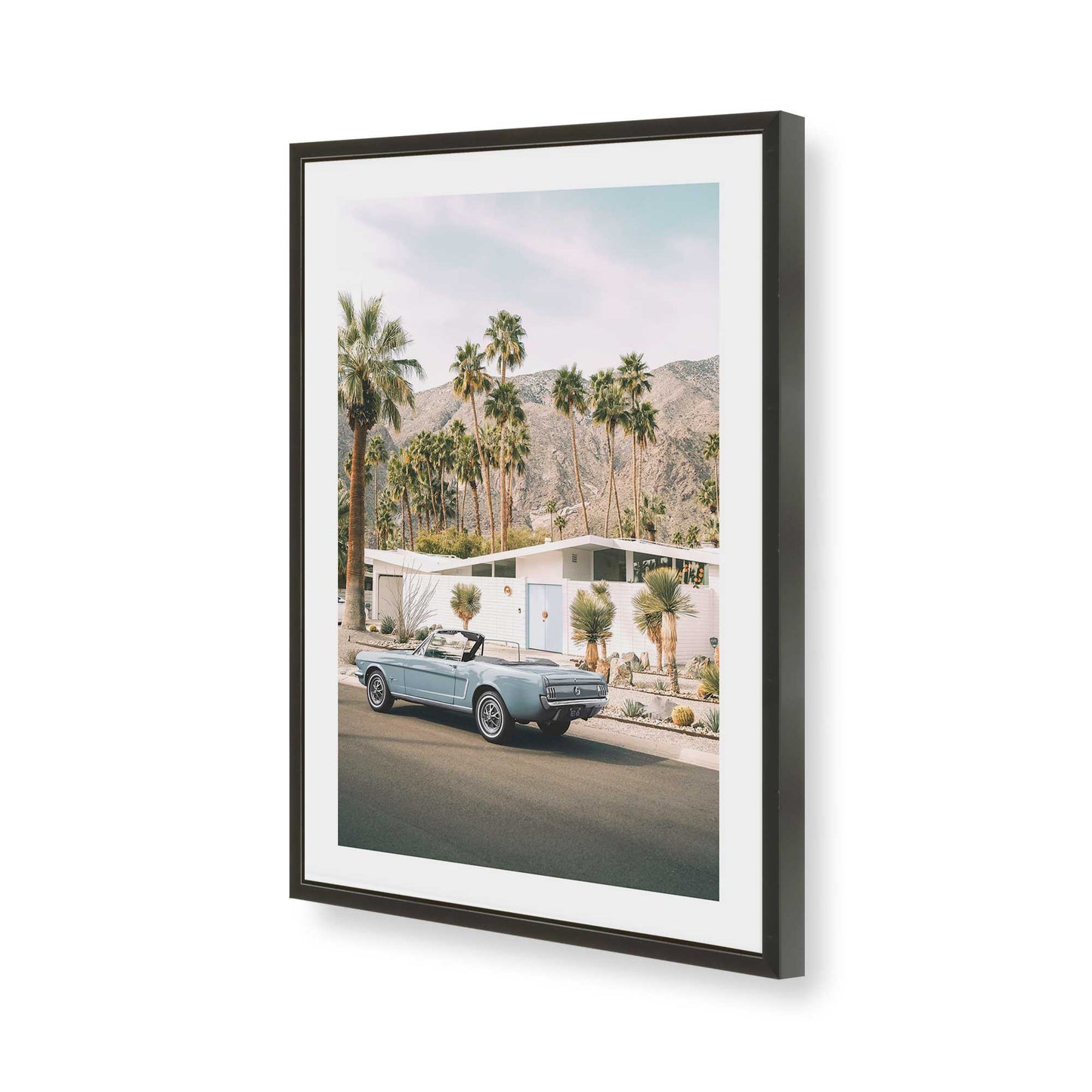 [Color:Satin Black], Picture of art in a Satin Black frame of the corner