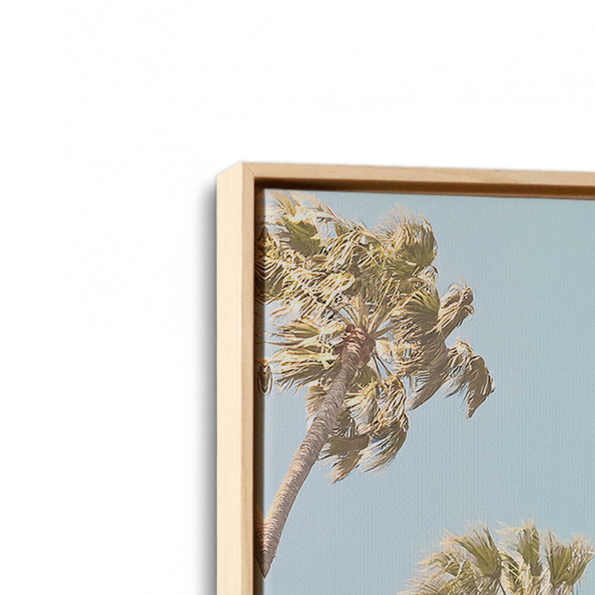 [Color:American Maple], Picture of art in a American Maple frame at an angle