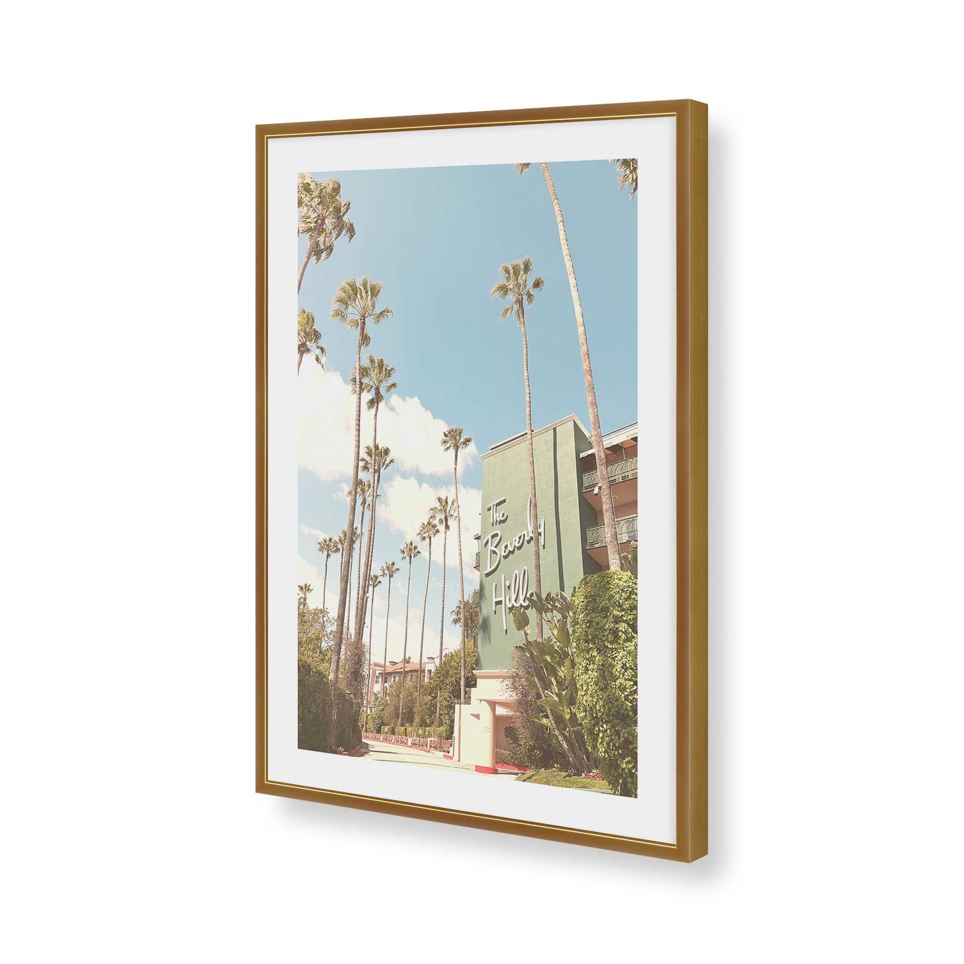 [Color:Polished Gold], Picture of art in a Polished Gold frame of the corner