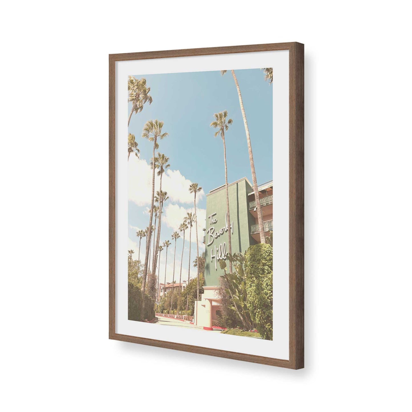 [Color:Walnut], Picture of art in a Walnut frame of the corner