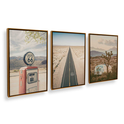 [Color:Polished Gold], Picture of art in a Polished Gold frame at an angle