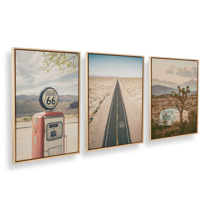 [Color:American Maple], Picture of art in an American Maple frame at an angle