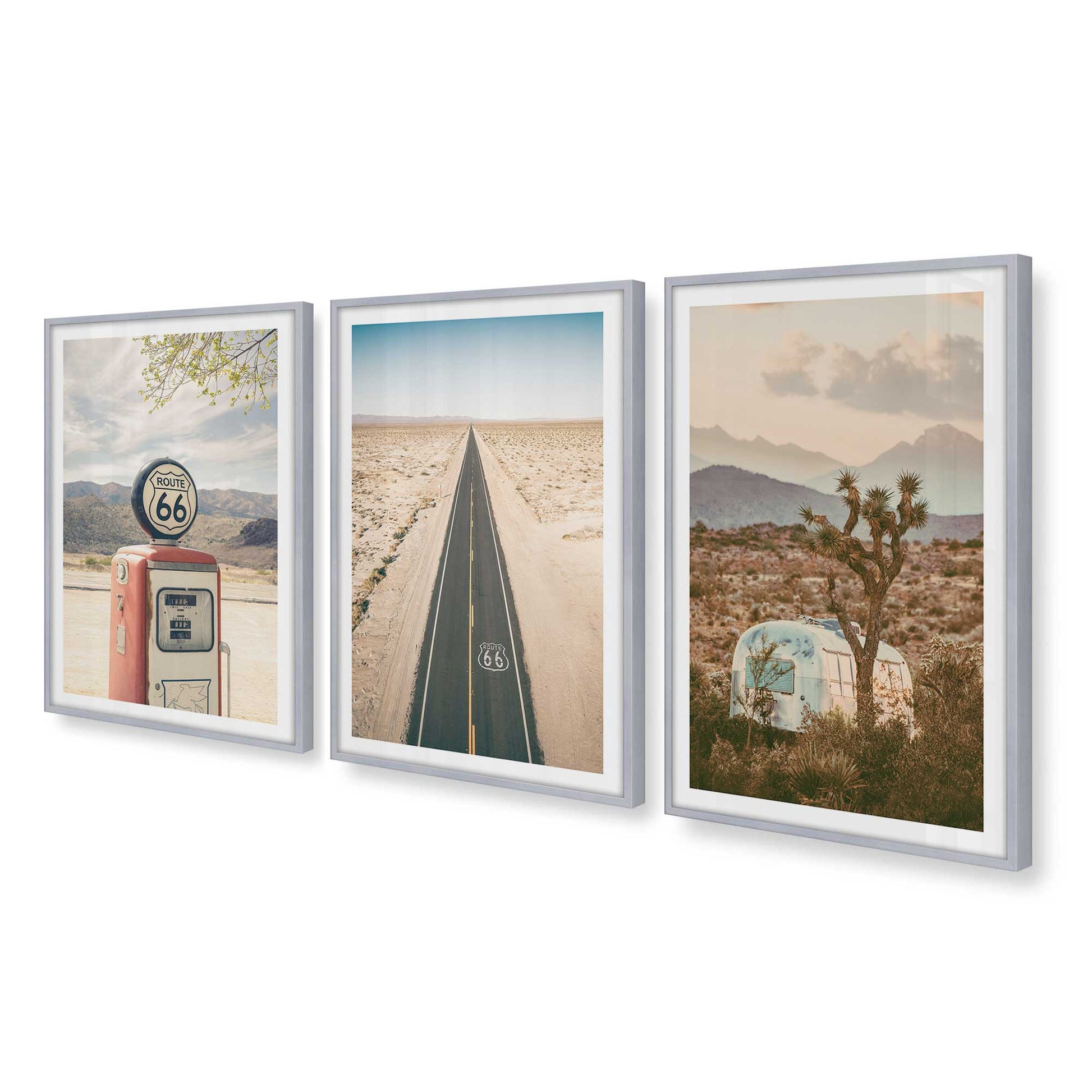 [Color:Polished Chrome], Picture of art in a Polished Chrome frame at an angle