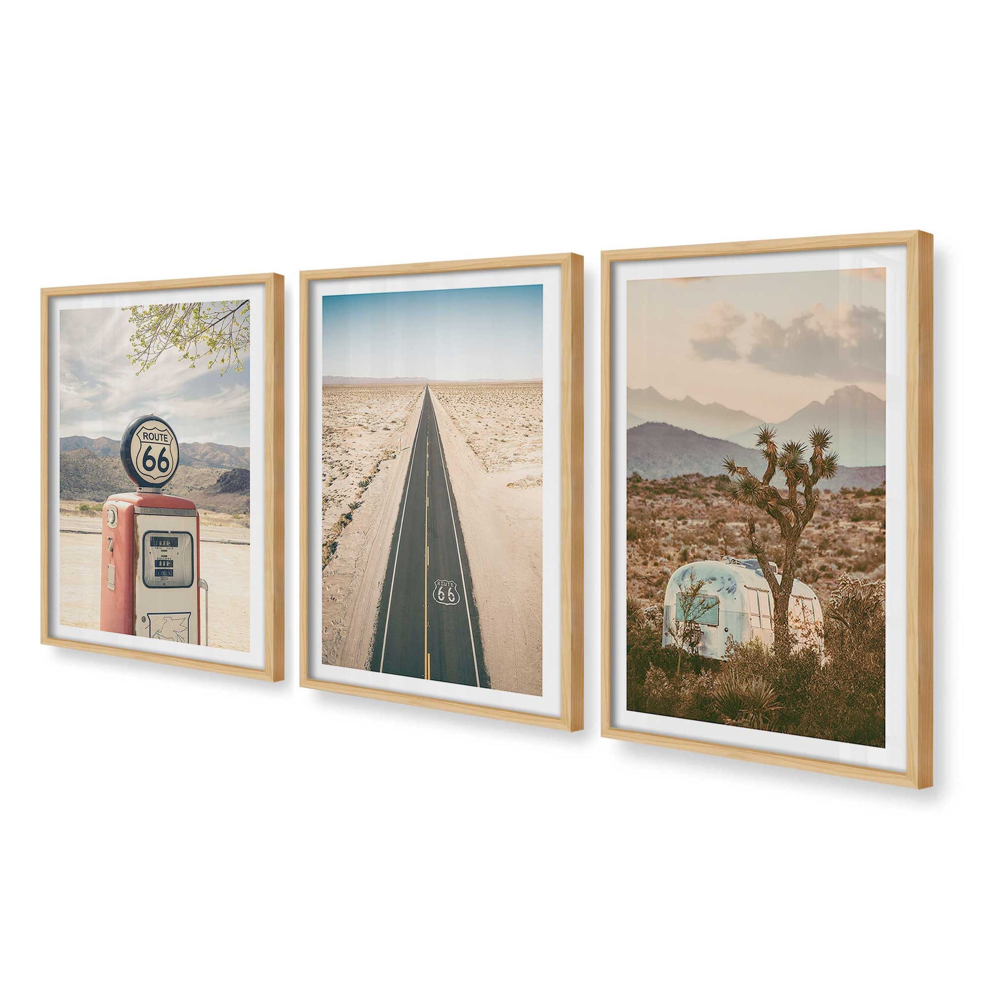 [Color:American Maple], Picture of art in an American Maple frame at an angle