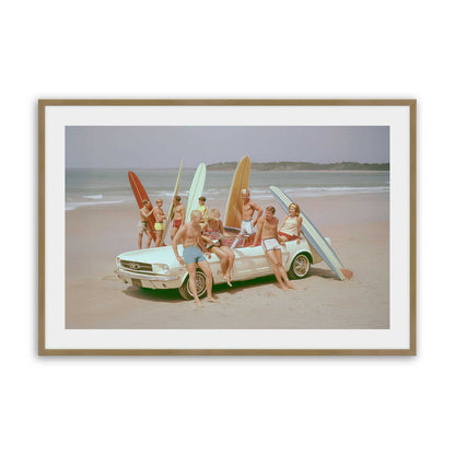 [Color:Brushed Gold], Picture of art in a Brushed Gold frame