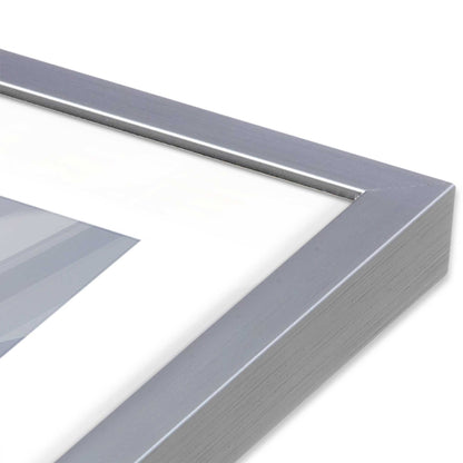 [Color:Polished Chrome], Picture of art in a Polished Chrome frame at an angle