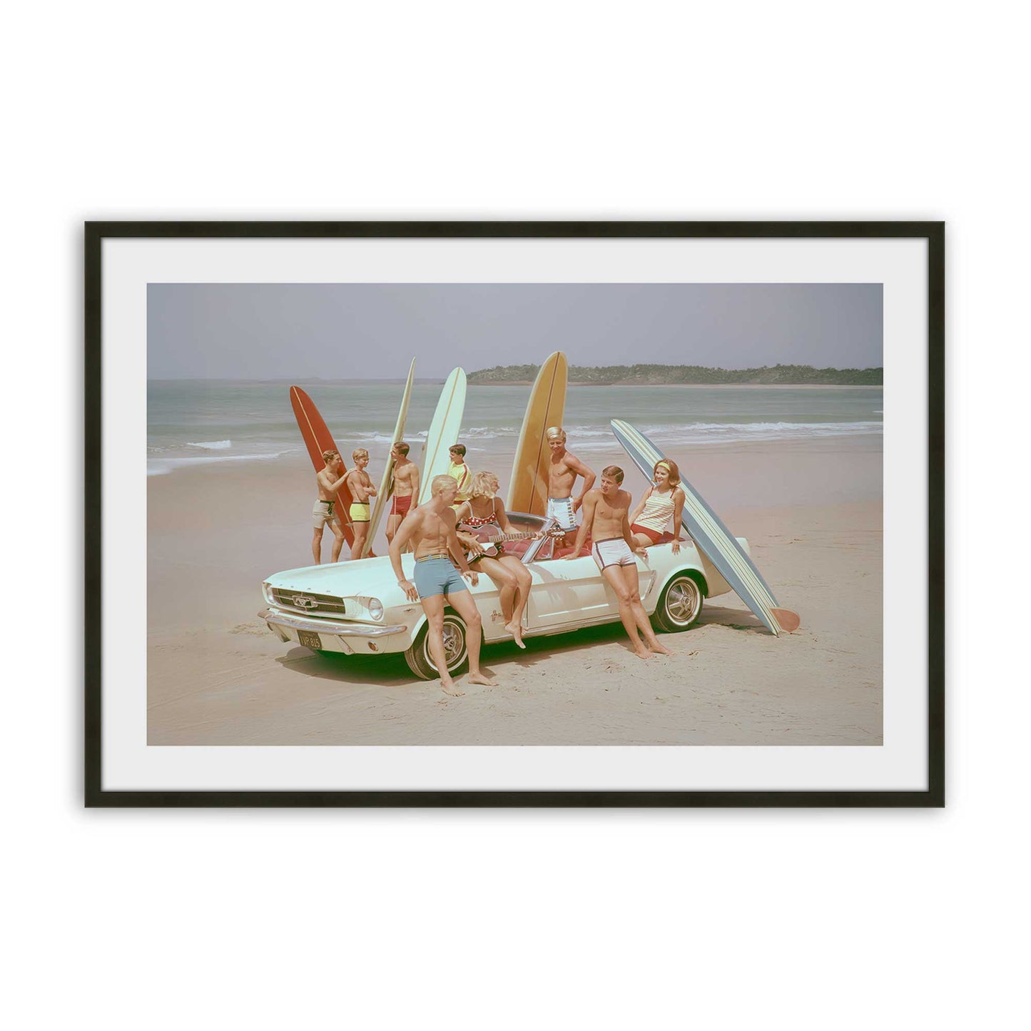 [Color:Satin Black], Picture of art in a Satin Black frame