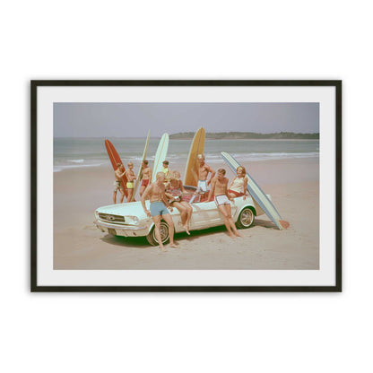 [Color:Satin Black], Picture of art in a Satin Black frame