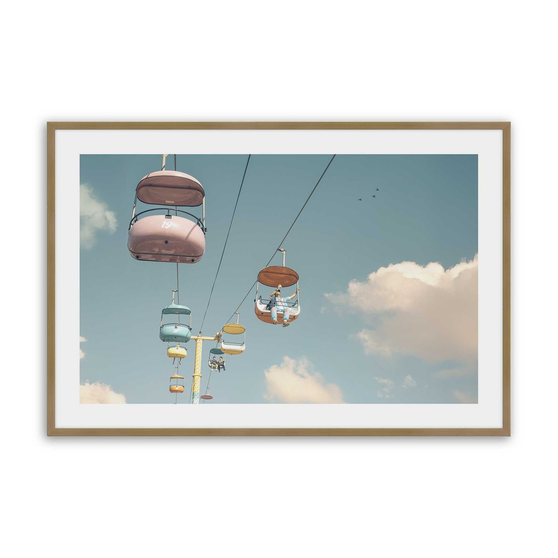 [Color:Brushed Gold], Picture of art in a Brushed Gold frame