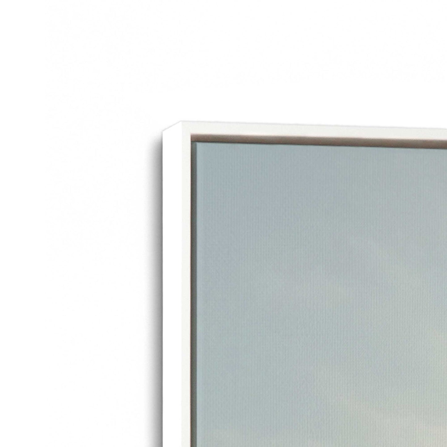 [Color:Opaque White], Picture of art in a White frame at an angle