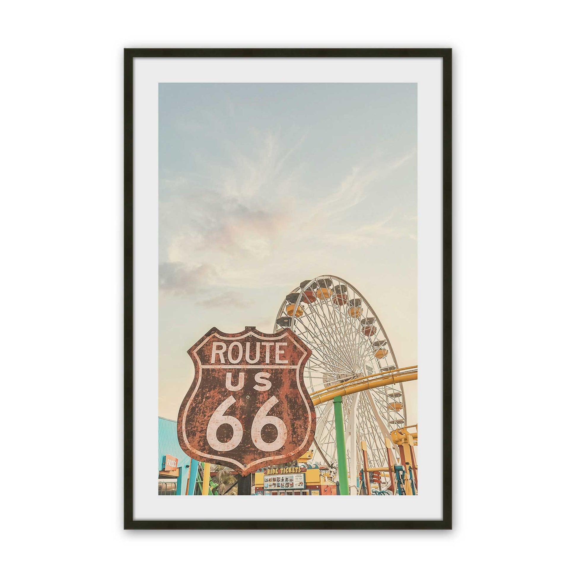 [Color:Satin Black], Picture of art in a Satin Black frame
