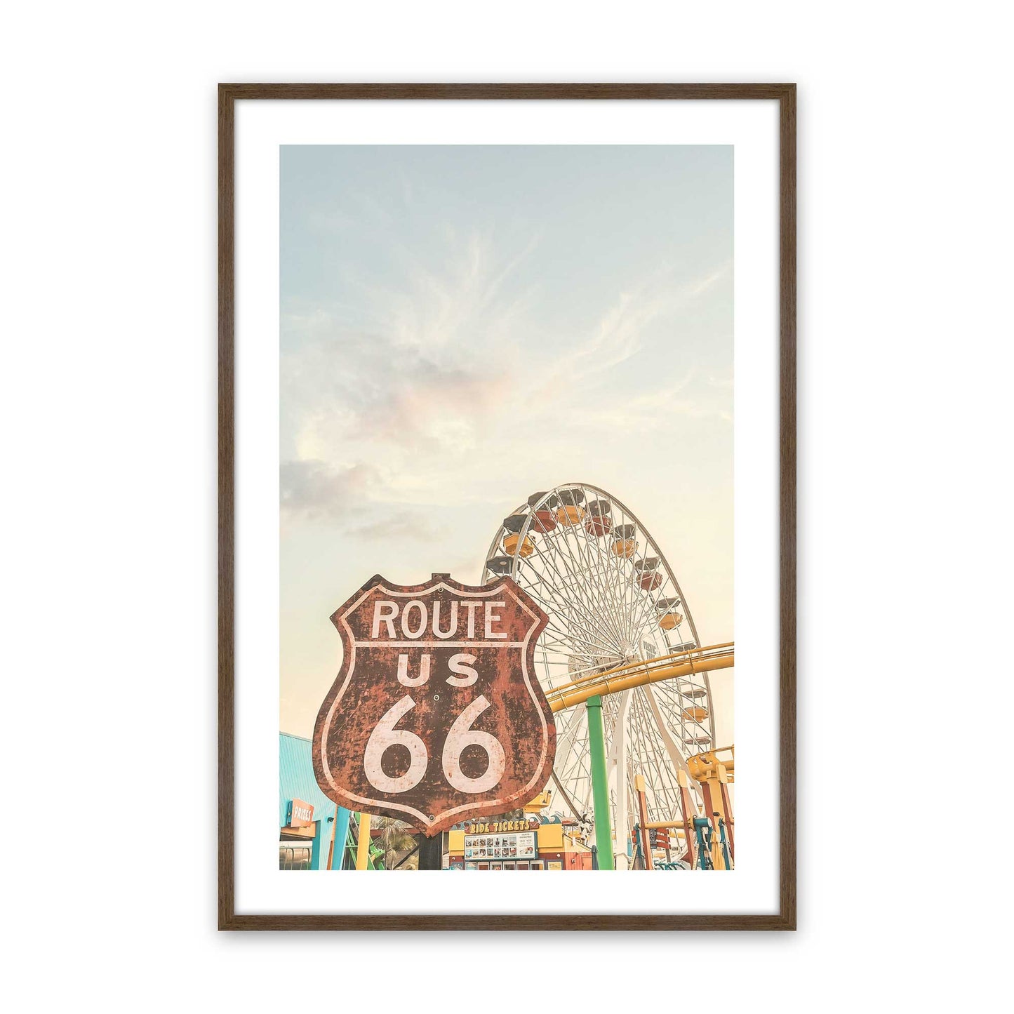 [Color:Walnut], Picture of art in a Walnut frame